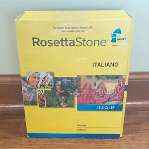 Rosetta Stone Italiano Totale Level 1 Italian Course CD for Windows/Mac 1 Device